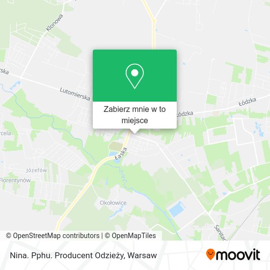 Mapa Nina. Pphu. Producent Odzieży