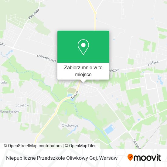 Mapa Niepubliczne Przedszkole Oliwkowy Gaj