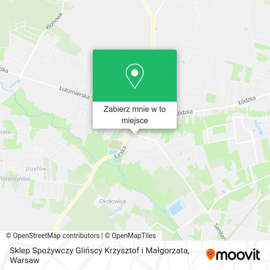 Mapa Sklep Spożywczy Glińscy Krzysztof i Małgorzata