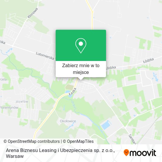 Mapa Arena Biznesu Leasing i Ubezpieczenia sp. z o.o.