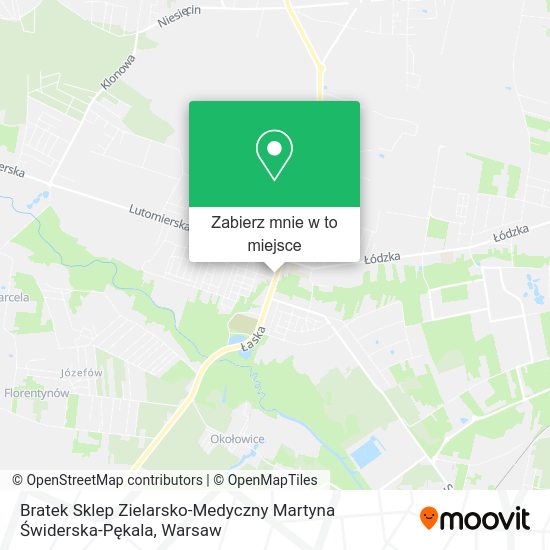 Mapa Bratek Sklep Zielarsko-Medyczny Martyna Świderska-Pękala