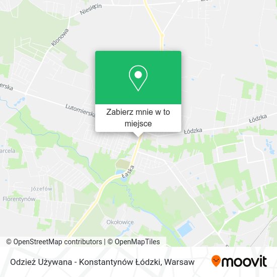 Mapa Odzież Używana - Konstantynów Łódzki