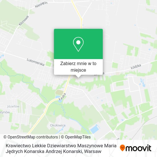 Mapa Krawiectwo Lekkie Dziewiarstwo Maszynowe Maria Jędrych Konarska Andrzej Konarski