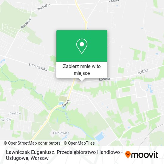 Mapa Ławniczak Eugeniusz. Przedsiębiorstwo Handlowo - Usługowe