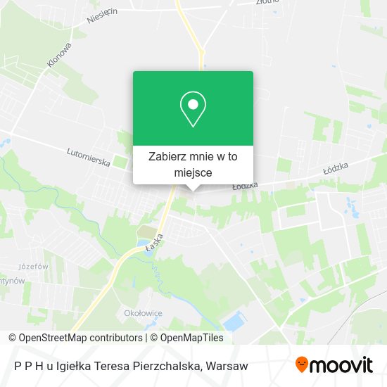 Mapa P P H u Igiełka Teresa Pierzchalska