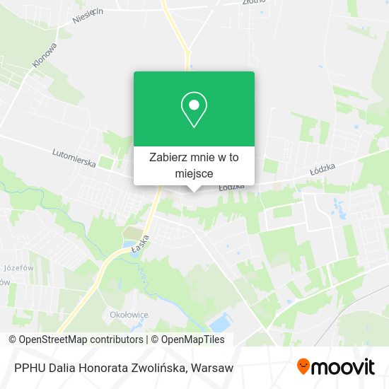 Mapa PPHU Dalia Honorata Zwolińska