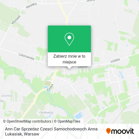 Mapa Ann Car Sprzedaz Czesci Samochodowych Anna Lukasiak