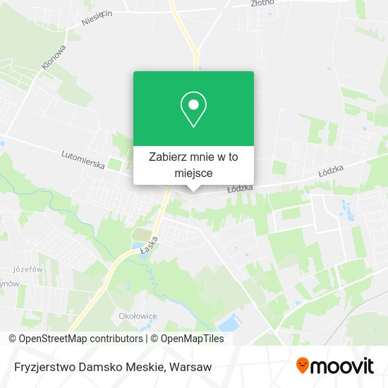 Mapa Fryzjerstwo Damsko Meskie