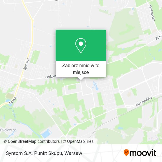 Mapa Syntom S.A. Punkt Skupu