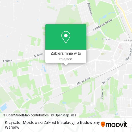 Mapa Krzysztof Mostowski Zakład Instalacyjno Budowlany