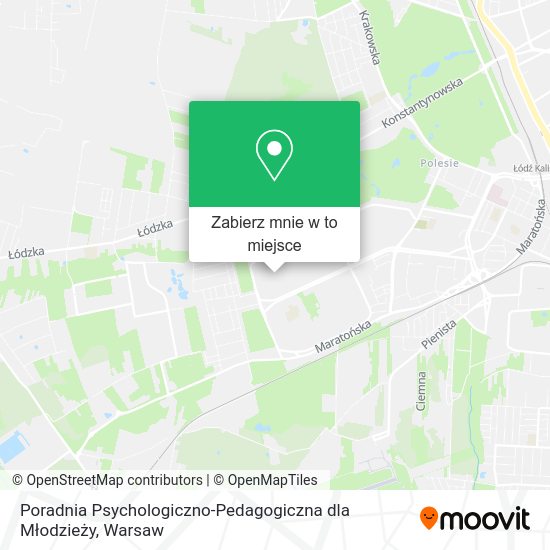 Mapa Poradnia Psychologiczno-Pedagogiczna dla Młodzieży