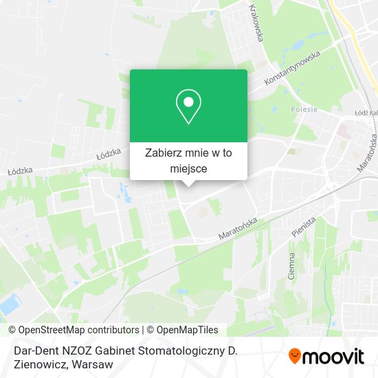 Mapa Dar-Dent NZOZ Gabinet Stomatologiczny D. Zienowicz