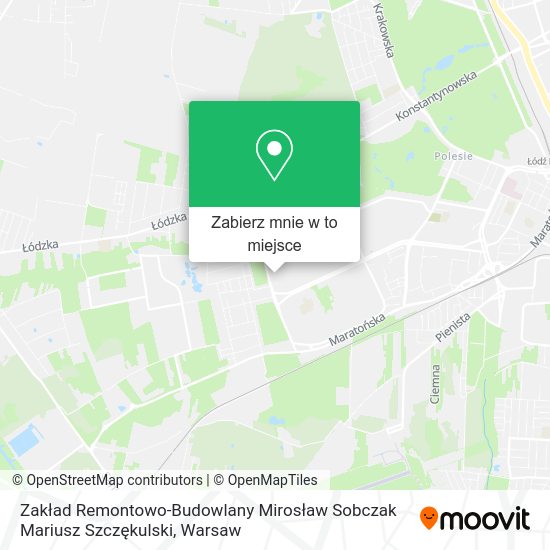 Mapa Zakład Remontowo-Budowlany Mirosław Sobczak Mariusz Szczękulski