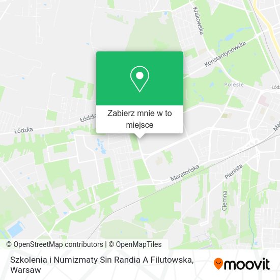 Mapa Szkolenia i Numizmaty Sin Randia A Filutowska