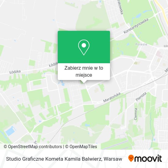 Mapa Studio Graficzne Kometa Kamila Balwierz