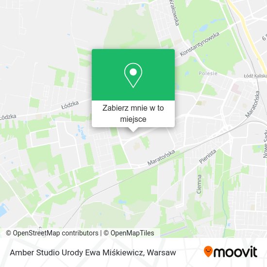 Mapa Amber Studio Urody Ewa Miśkiewicz