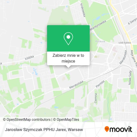 Mapa Jarosław Szymczak PPHU Jarex