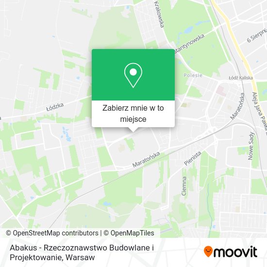 Mapa Abakus - Rzeczoznawstwo Budowlane i Projektowanie