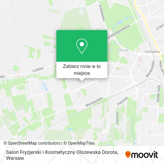 Mapa Salon Fryzjerski i Kosmetyczny Olszewska Dorota