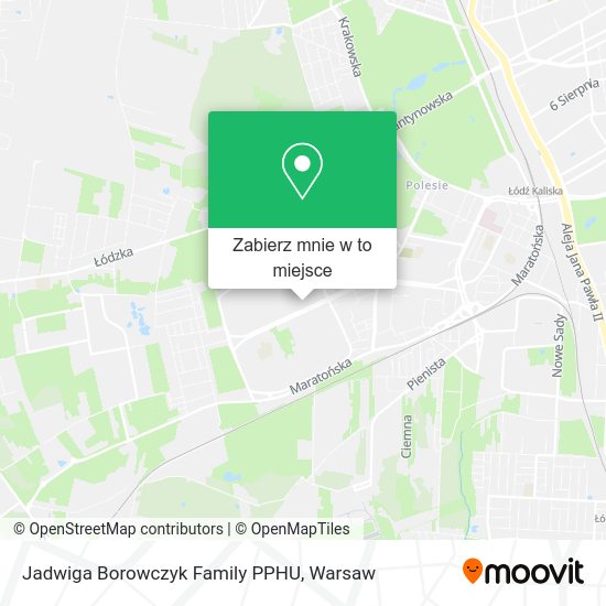 Mapa Jadwiga Borowczyk Family PPHU