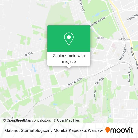 Mapa Gabinet Stomatologiczny Monika Kapiczke