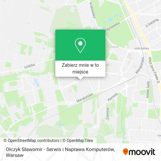 Mapa Olczyk Sławomir - Serwis i Naprawa Komputerów