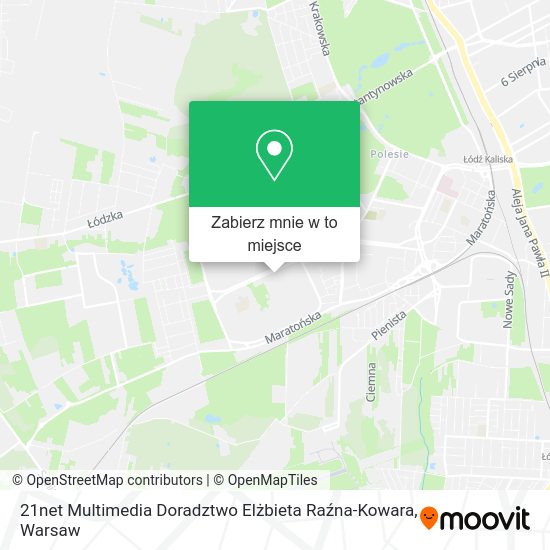 Mapa 21net Multimedia Doradztwo Elżbieta Raźna-Kowara