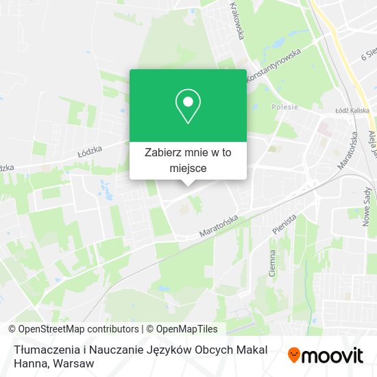 Mapa Tłumaczenia i Nauczanie Języków Obcych Makal Hanna