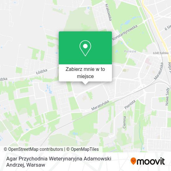 Mapa Agar Przychodnia Weterynaryjna Adamowski Andrzej