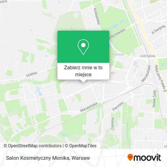 Mapa Salon Kosmetyczny Monika