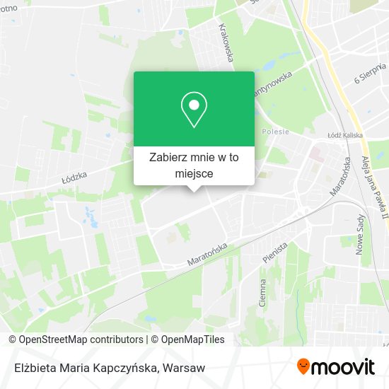 Mapa Elżbieta Maria Kapczyńska