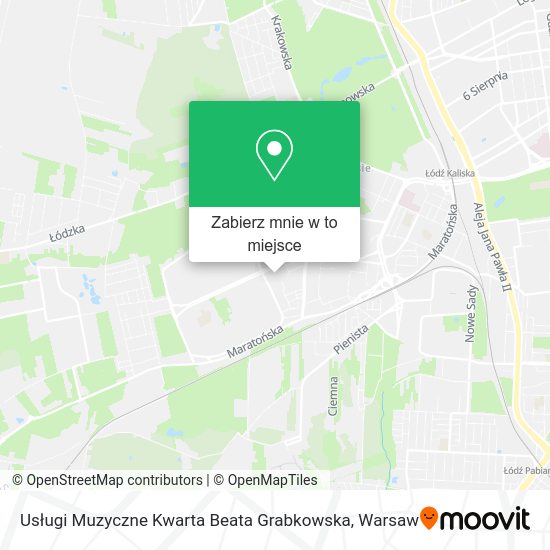 Mapa Usługi Muzyczne Kwarta Beata Grabkowska