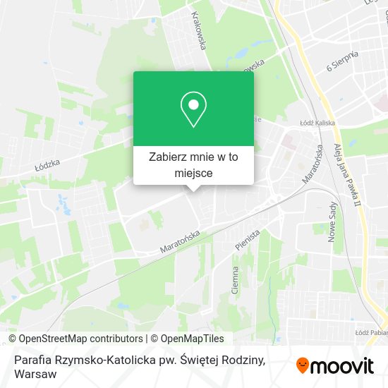 Mapa Parafia Rzymsko-Katolicka pw. Świętej Rodziny