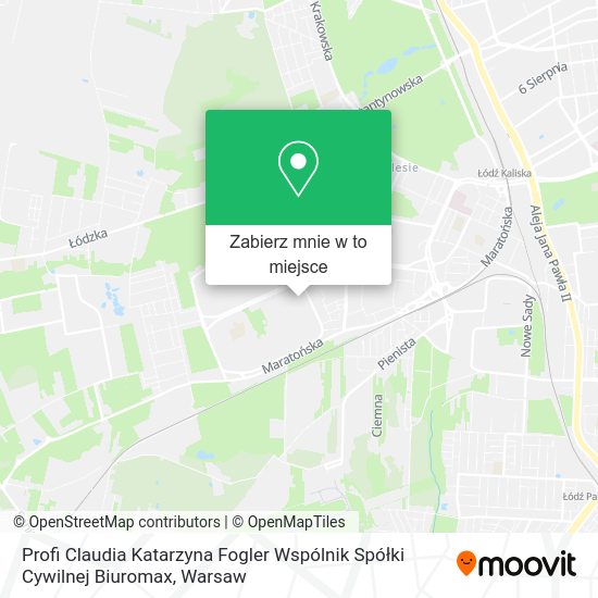 Mapa Profi Claudia Katarzyna Fogler Wspólnik Spółki Cywilnej Biuromax