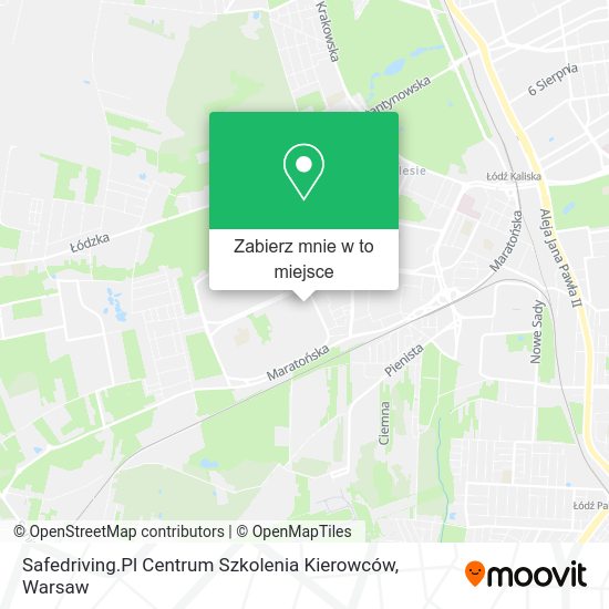 Mapa Safedriving.Pl Centrum Szkolenia Kierowców