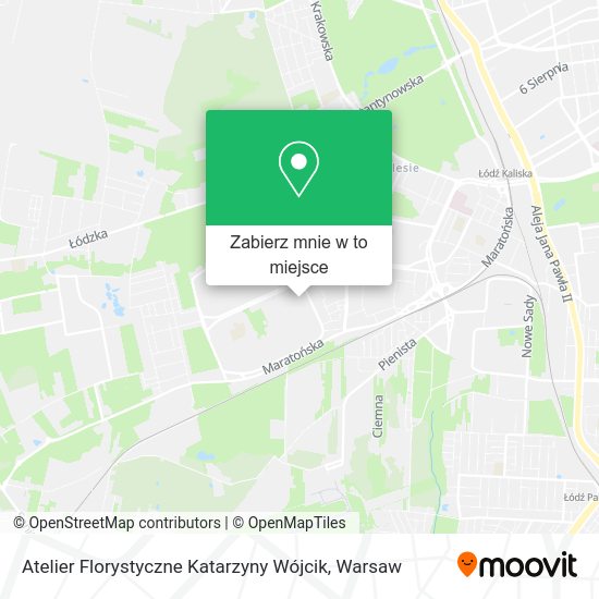 Mapa Atelier Florystyczne Katarzyny Wójcik