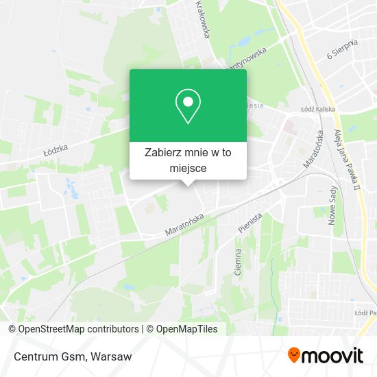 Mapa Centrum Gsm