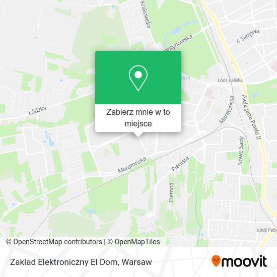 Mapa Zaklad Elektroniczny El Dom