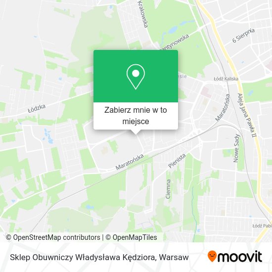 Mapa Sklep Obuwniczy Władysława Kędziora