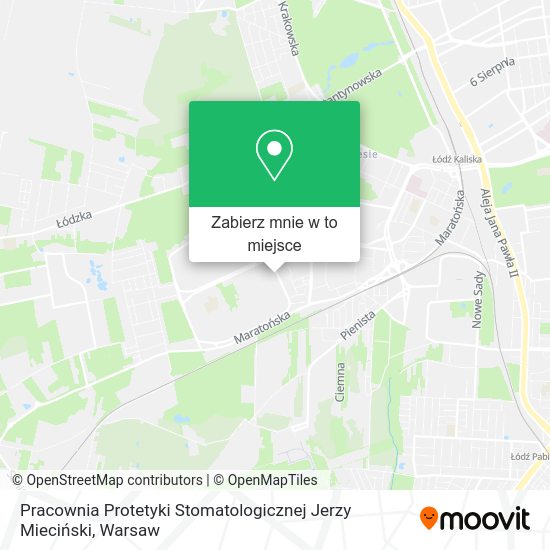 Mapa Pracownia Protetyki Stomatologicznej Jerzy Mieciński