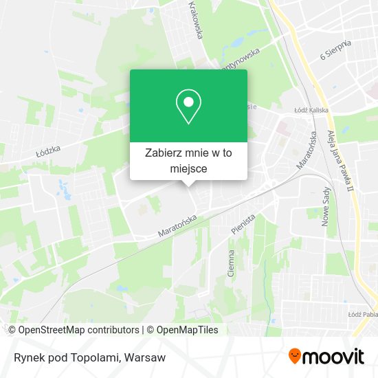 Mapa Rynek pod Topolami