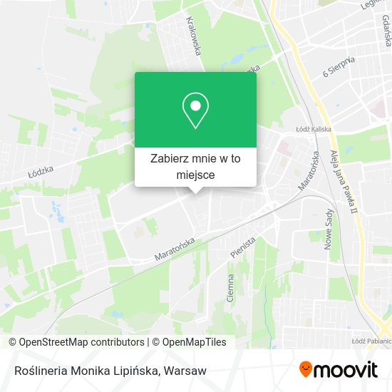 Mapa Roślineria Monika Lipińska