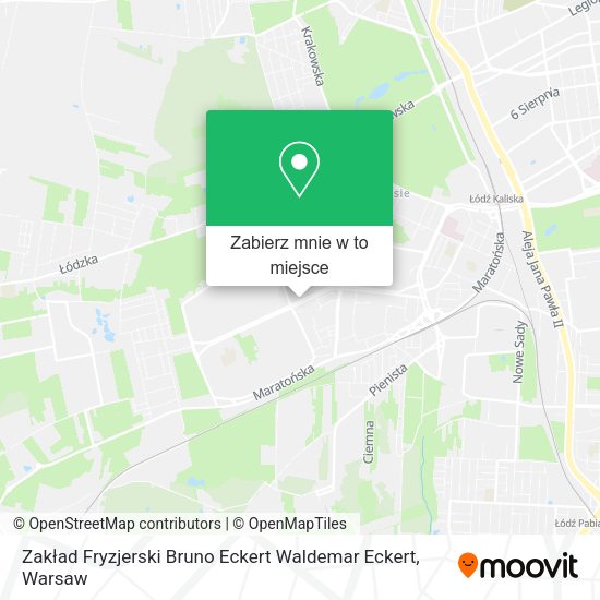 Mapa Zakład Fryzjerski Bruno Eckert Waldemar Eckert