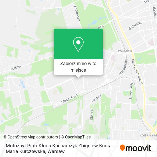 Mapa Motozbyt Piotr Kłoda Kucharczyk Zbigniew Kudra Maria Kurczewska