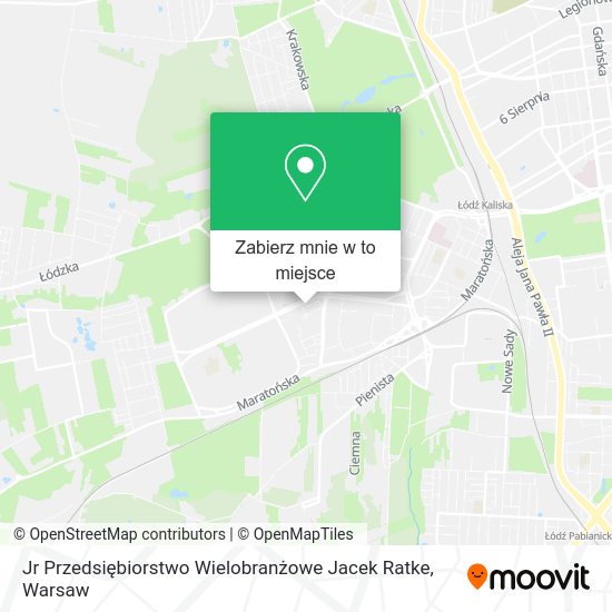 Mapa Jr Przedsiębiorstwo Wielobranżowe Jacek Ratke