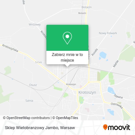 Mapa Sklep Wielobranzowy Jambo