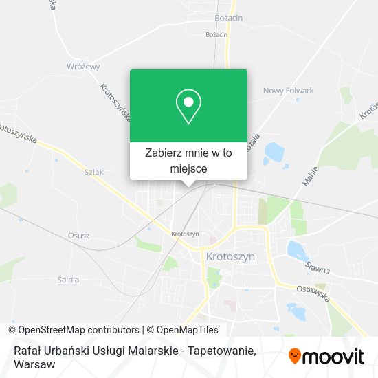 Mapa Rafał Urbański Usługi Malarskie - Tapetowanie