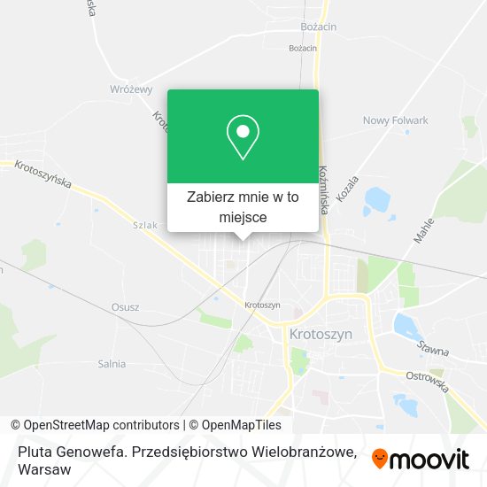 Mapa Pluta Genowefa. Przedsiębiorstwo Wielobranżowe