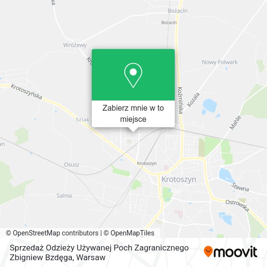 Mapa Sprzedaż Odzieży Używanej Poch Zagranicznego Zbigniew Bzdęga