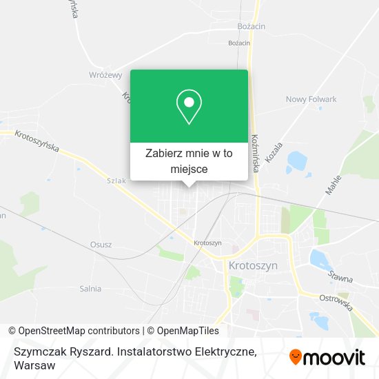 Mapa Szymczak Ryszard. Instalatorstwo Elektryczne